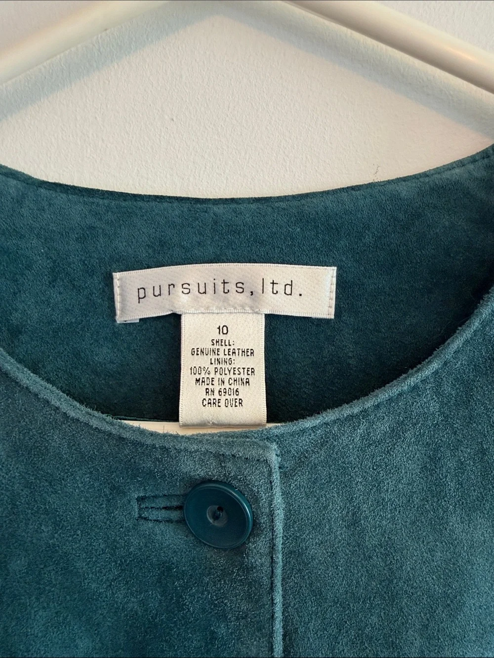Pursuits, ltd. Teal Button-Front Women's Jacket